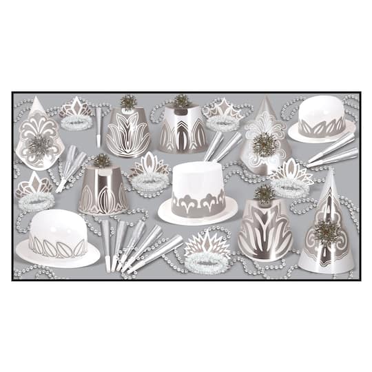 Beistle White & Silver New Year Dollar Party Favor Kit for 50 | Michaels®